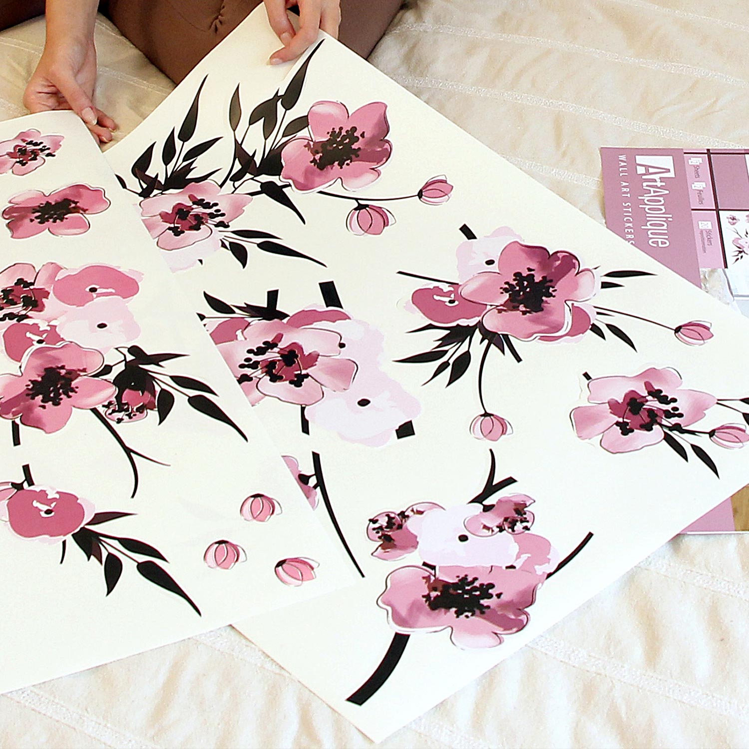 Stenske nalepke Fleurs - WS053