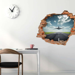 3D Art zidne naljepnice Airplane - 3D039