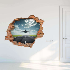 3D Art zidne naljepnice Airplane - 3D039