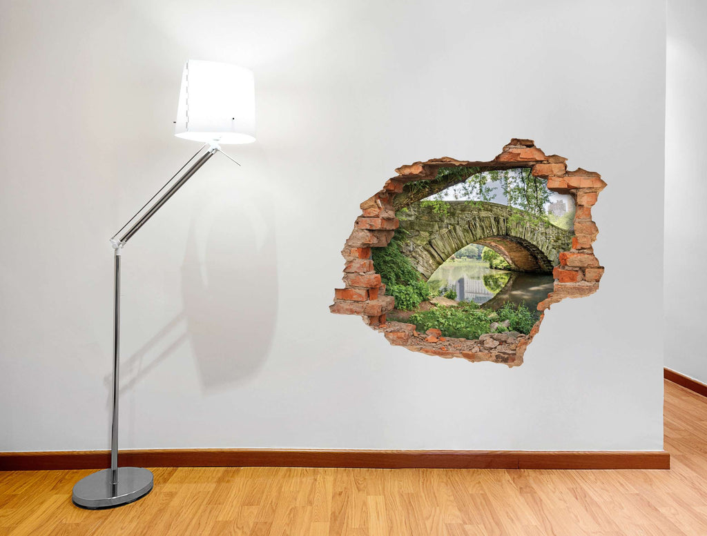 3D stenska nalepka Most za dekoracijo stene
