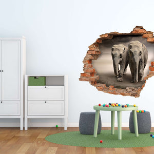 3D Art zidne naljepnice Elephants - 3D040