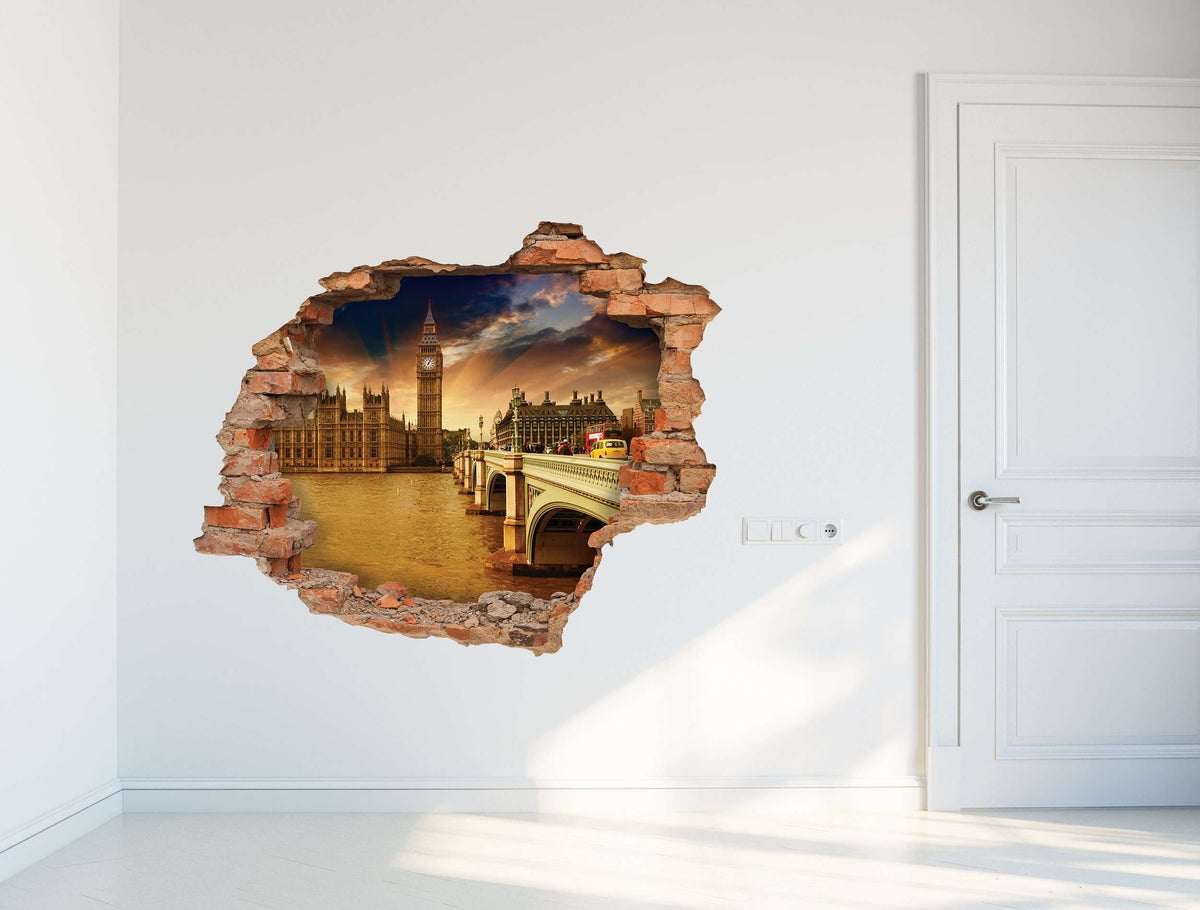 3D Art zidne naljepnice London - 3D037