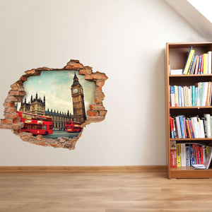 3D Art zidne naljepnice London Bus - 3D041