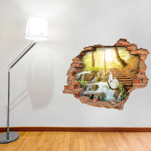 3D Art zidne naljepnice Nature Bridge - 3D003