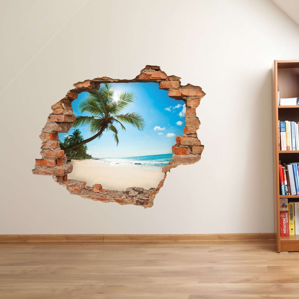 3D stenska nalepka Plaža za dekoracijo stene