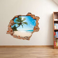 3D stenska nalepka Plaža za dekoracijo stene