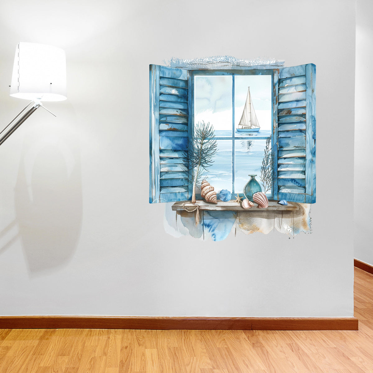 3D ART stenska nalepka, Pogled na plažo  - 3D094