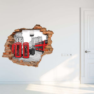 3D Art zidne naljepnice Red London - 3D031