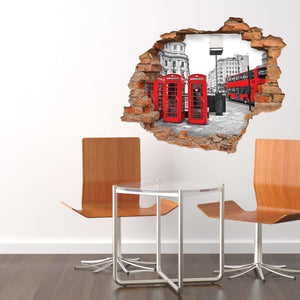 3D Art zidne naljepnice Red London - 3D031