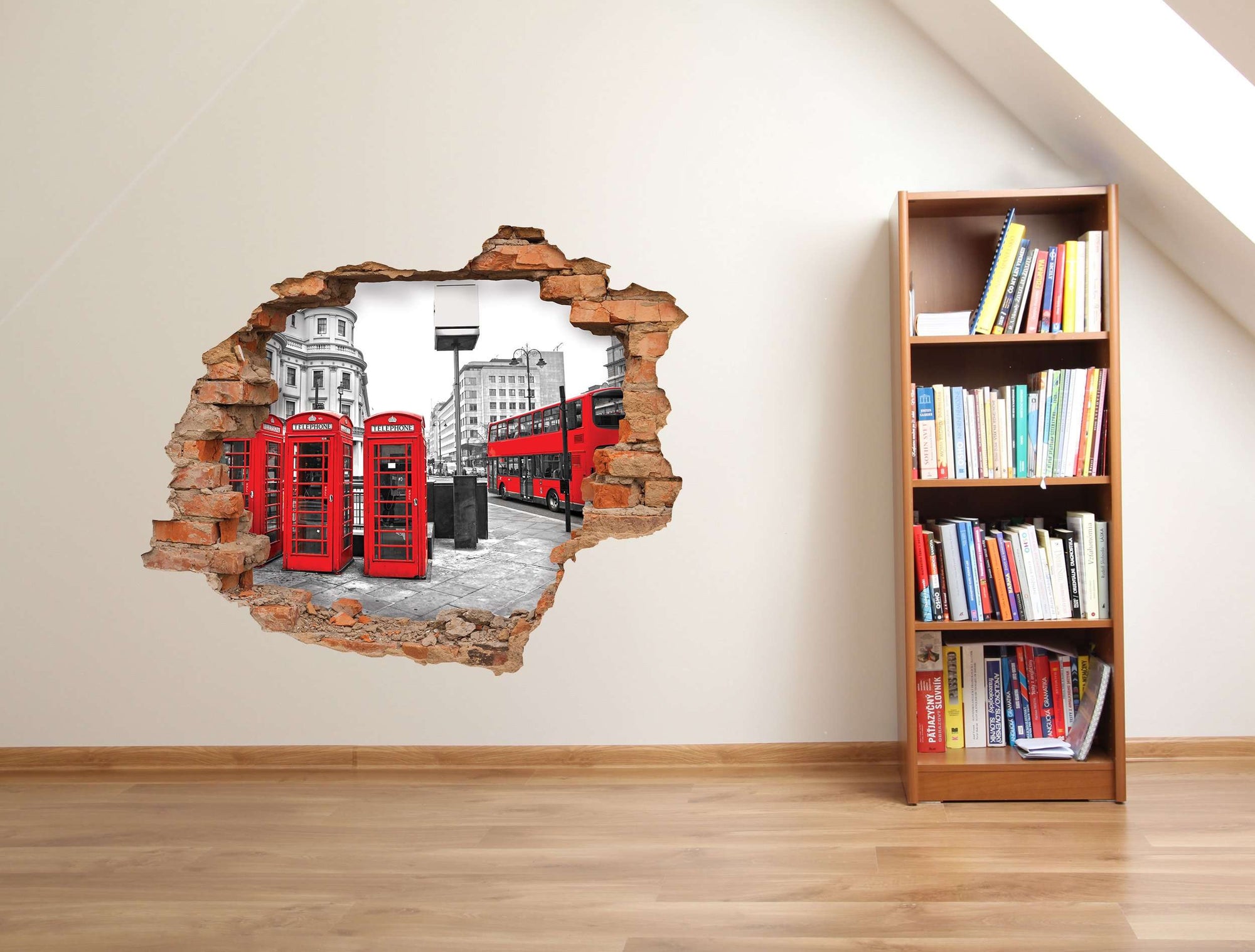 3D Art zidne naljepnice Red London - 3D031