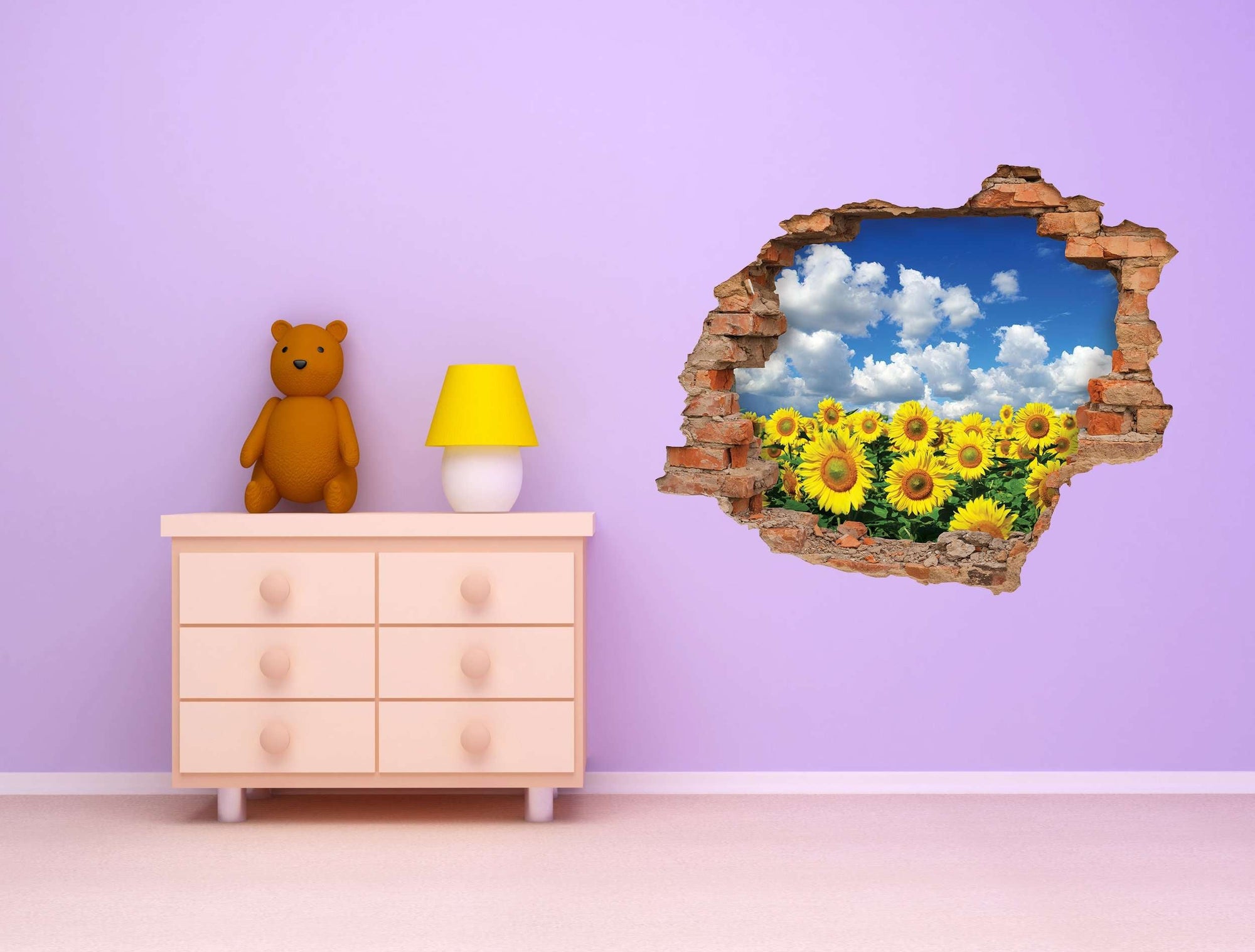 3D Art zidne naljepnice sunflower - 3D025