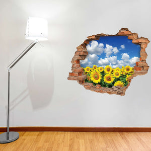 3D Art zidne naljepnice sunflower - 3D025