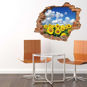 3D Art zidne naljepnice sunflower - 3D025