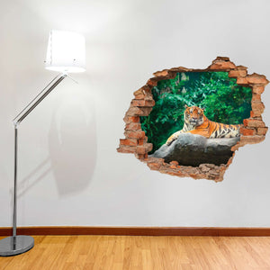 3D Art zidne naljepnice Tiger - 3D024