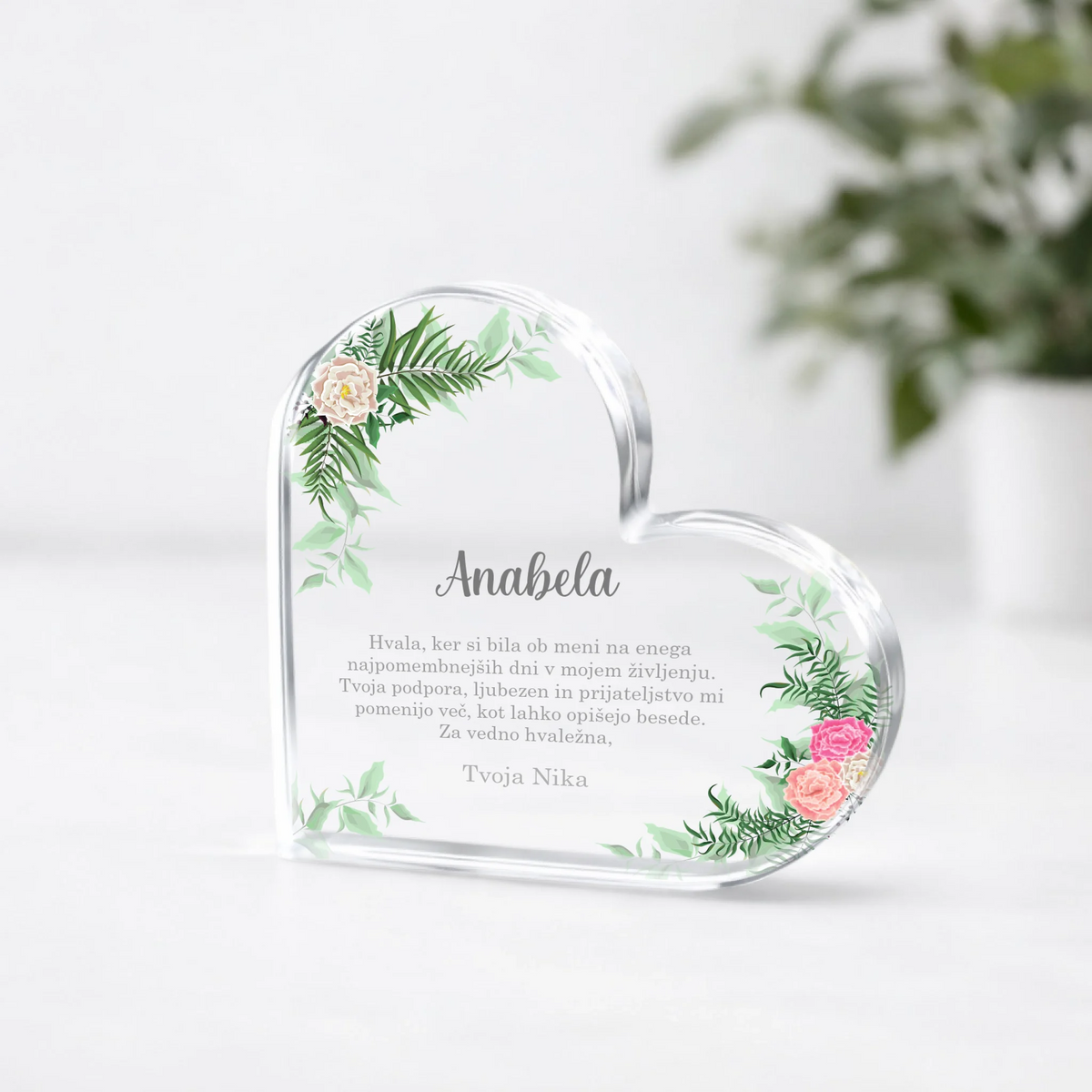 Personalizirano darilo za botro – spomin na poročni dan