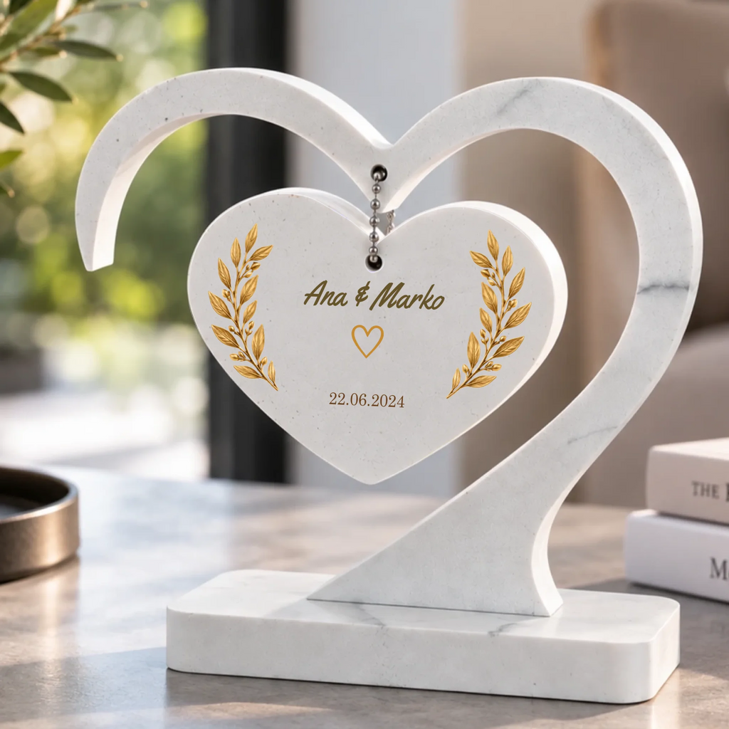 Personalizirano viseće srce – elegantna dekoracija za dom