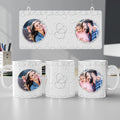 Personalizirana  šalica Ljubavni leptiri s dvije vaše slike - SA97