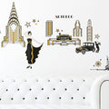 Stenske nalepke Art Deco - WS076