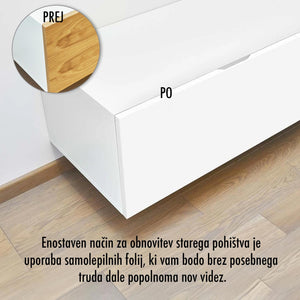 Bele Samolepilne Folije za Pohištvo - Preprosto in Ugodno Obnovite Svoje Pohištvo-Life-decor.si