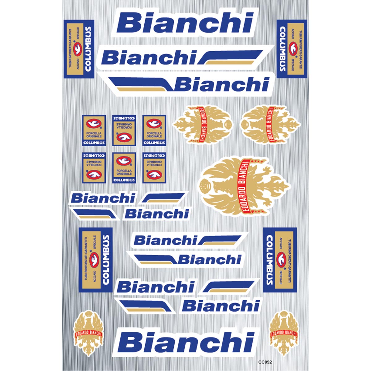 Bianchi samolepilne nalepke za kolesa - CC092-Life-decor.si