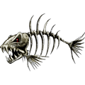 Bone Fish riba nalepke, samolepilne, 6 različne oblike - AUR053-Life-decor.si