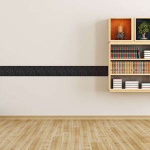 Bordure za zidove  Black leaves BR012