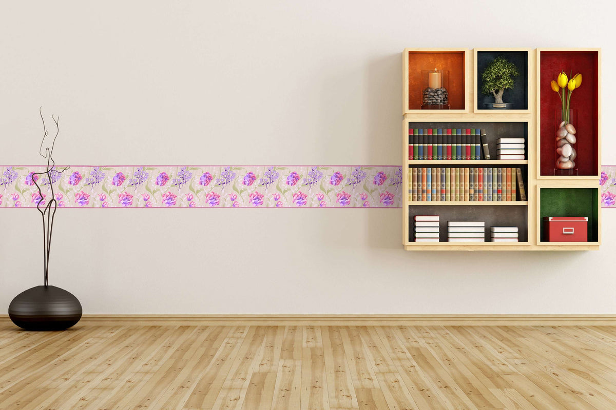 Bordure za zidove  Color Flower BR004