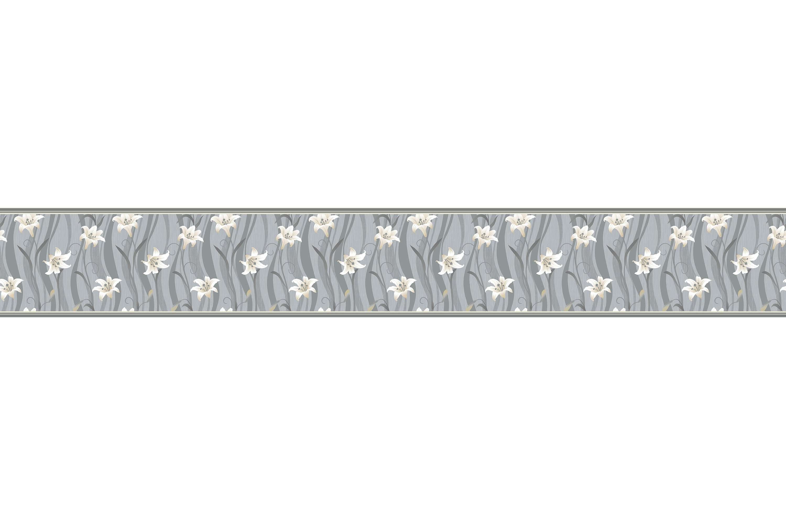 Bordure za zidove  Gray Flower  BR003