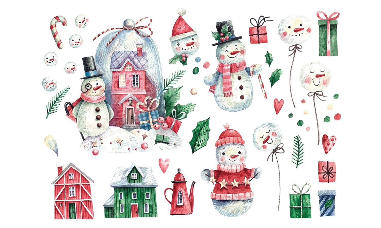 Božične nalepke za okna Snežak, samolepilne, 35x24cm - CB038