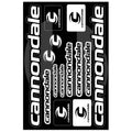 Cannondale samolepilne nalepke za kolesa - crno bijele - CC032B-Life-decor.si
