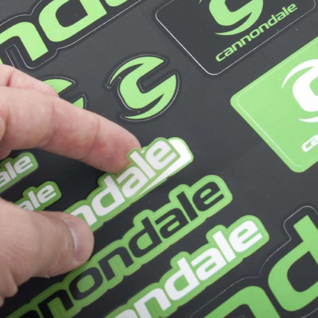 Cannondale samolepilne nalepke za kolesa - crno zelena - CC032G-Life-decor.si