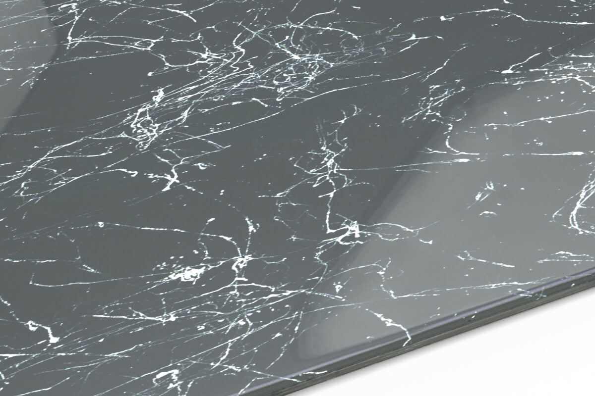 Epoxy pod Iron Grey & Marble White - EP038