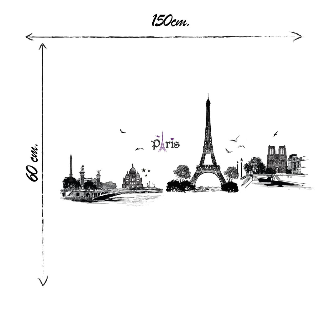 Stenske nalepke Paris - WS087