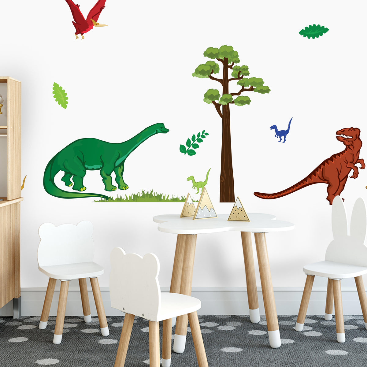 Stenske nalepke Dinozavri - WS004