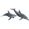 Dolphins riba nalepke, samolepilne, 6 različne oblike - AUR063-Life-decor.si