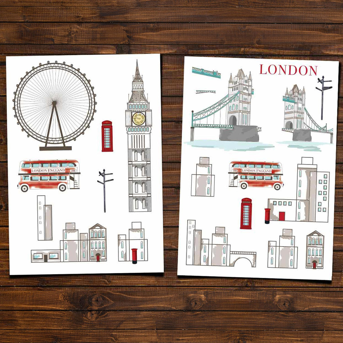 Stenske nalepke London - WS050
