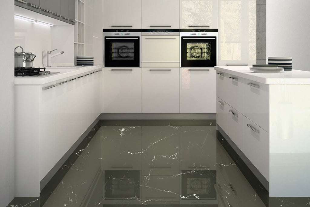 Epoxy pod Concrete Grey & Marble White - EP039
