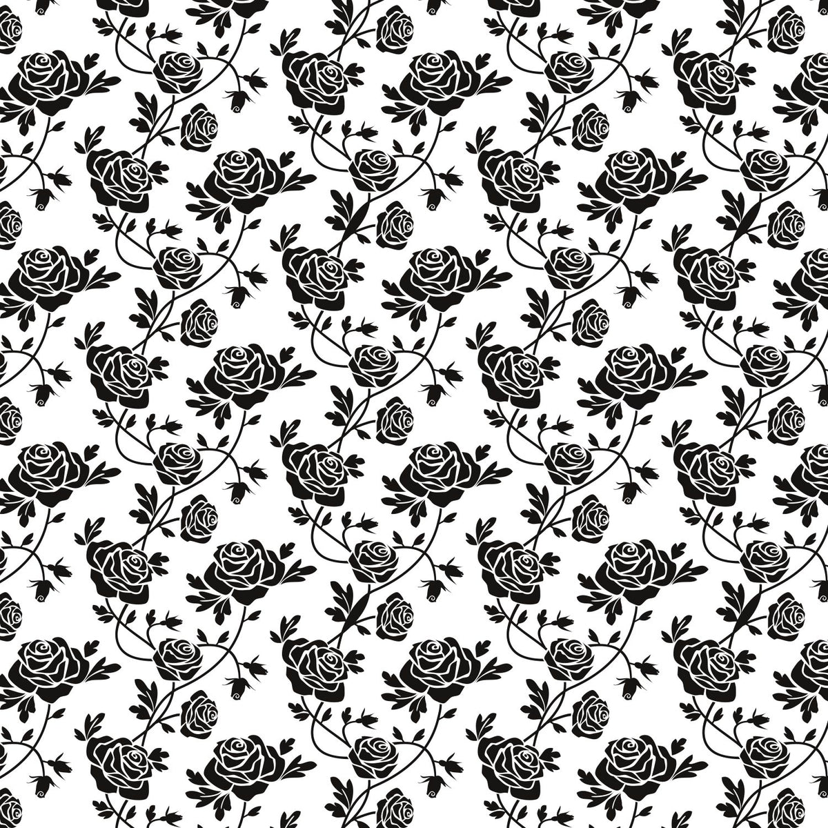 Samolepilna folija za pohištvo - Black roses  PAT001