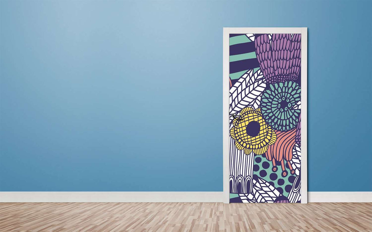 Folija za vrata abstract art vii – prikaz izdelka