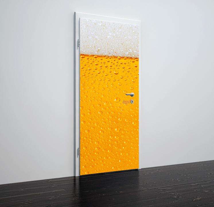 Folija za vrata z motivom beer