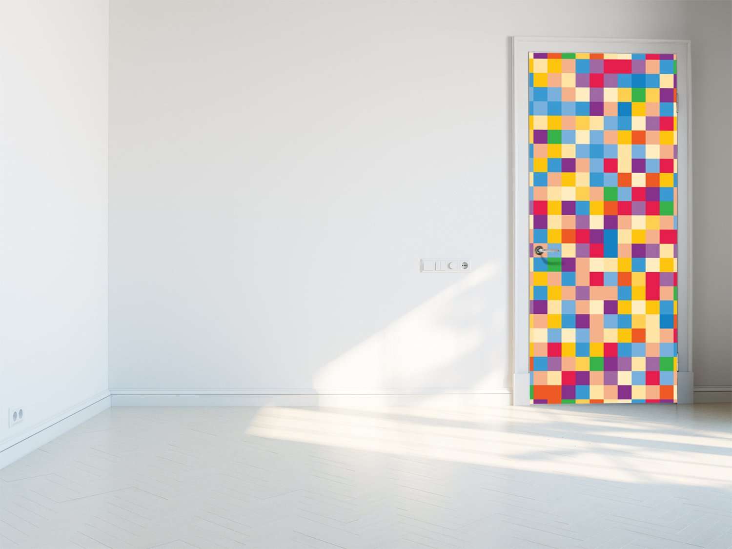 Folija za vrata Colorful squares - TA091-Life-decor.si