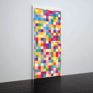 Folija za vrata Colorful squares - TA091-Life-decor.si