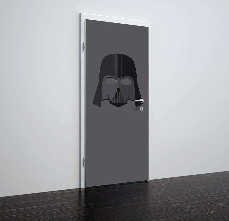 Folija za vrata z motivom darth vader