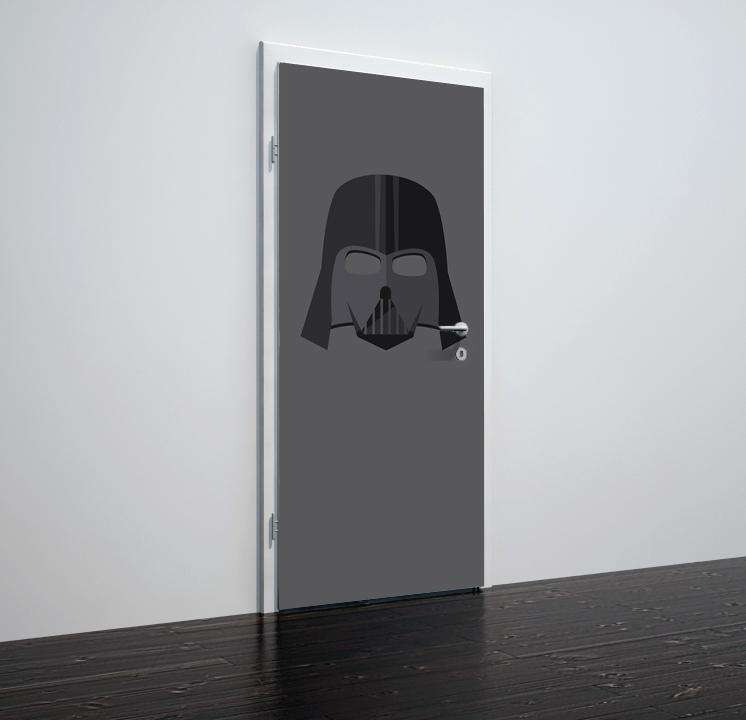 Folija za vrata Darth Vader - TA071-Life-decor.si