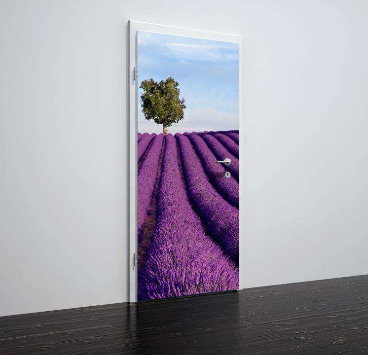 Folija za vrata Lavander fields - TA031-Life-decor.si