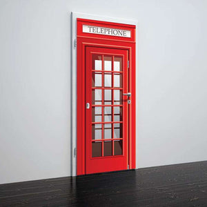 Folija za vrata London red telephone - TA057-Life-decor.si