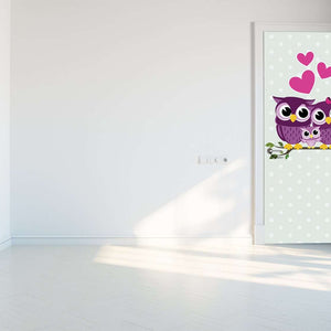 Folija za vrata Owl - TA096-Life-decor.si