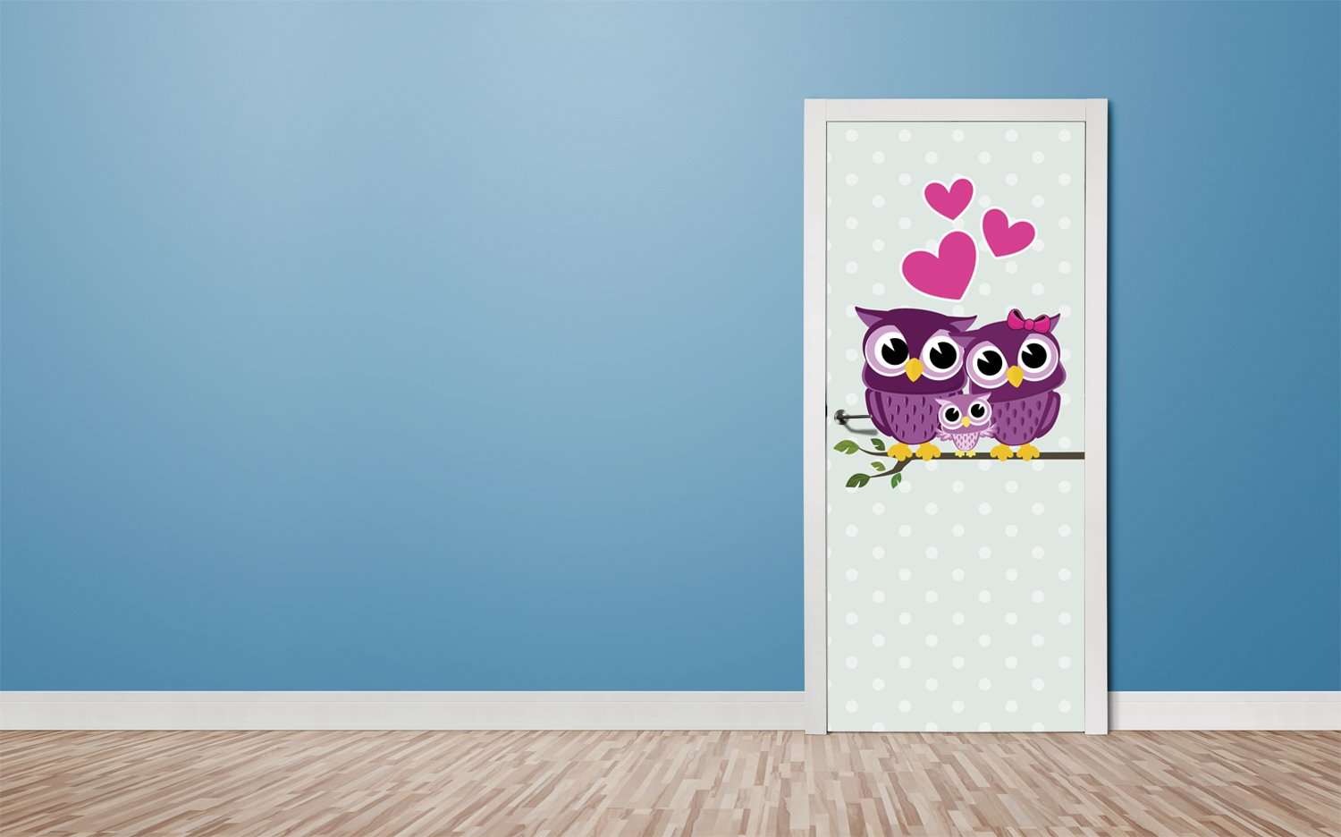 Folija za vrata Owl - TA096-Life-decor.si