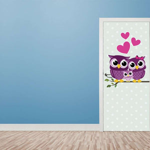 Folija za vrata Owl - TA096-Life-decor.si