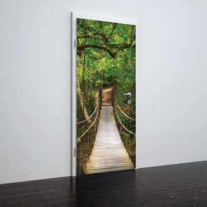 Folija za vrata Rope bridge in nature - TA058-Life-decor.si